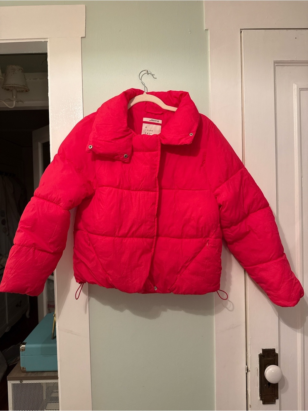 Bright Pink Puffer Jacket